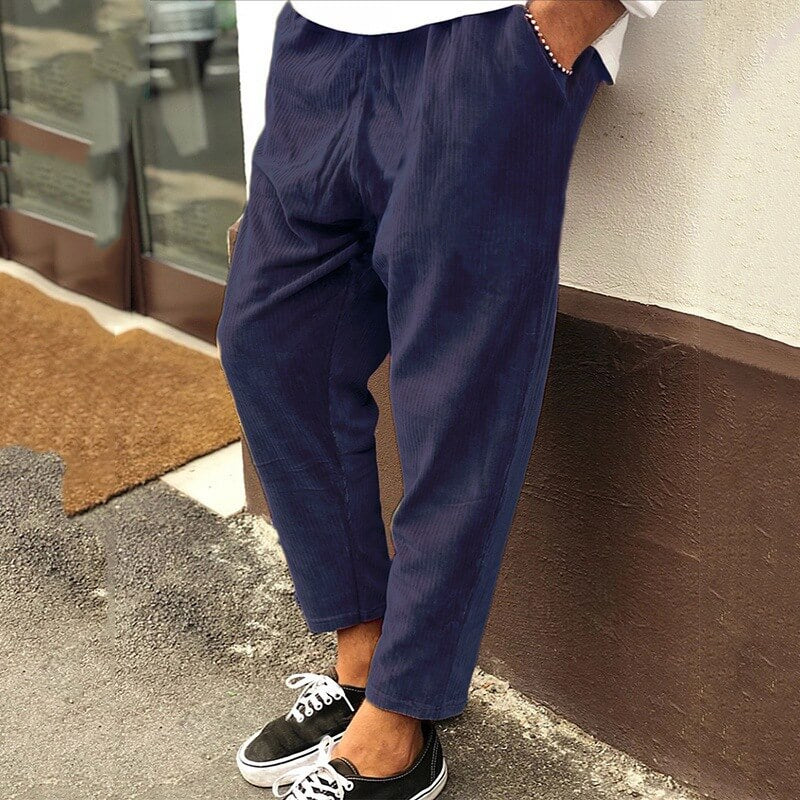 Claremont | Herren Cordhose Loose Fit mit lässiger Knöchellänge