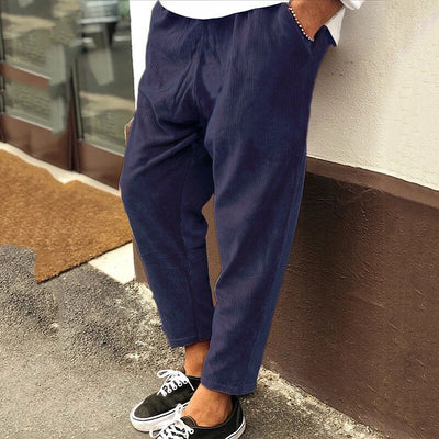 Claremont | Herren Cordhose Loose Fit mit lässiger Knöchellänge