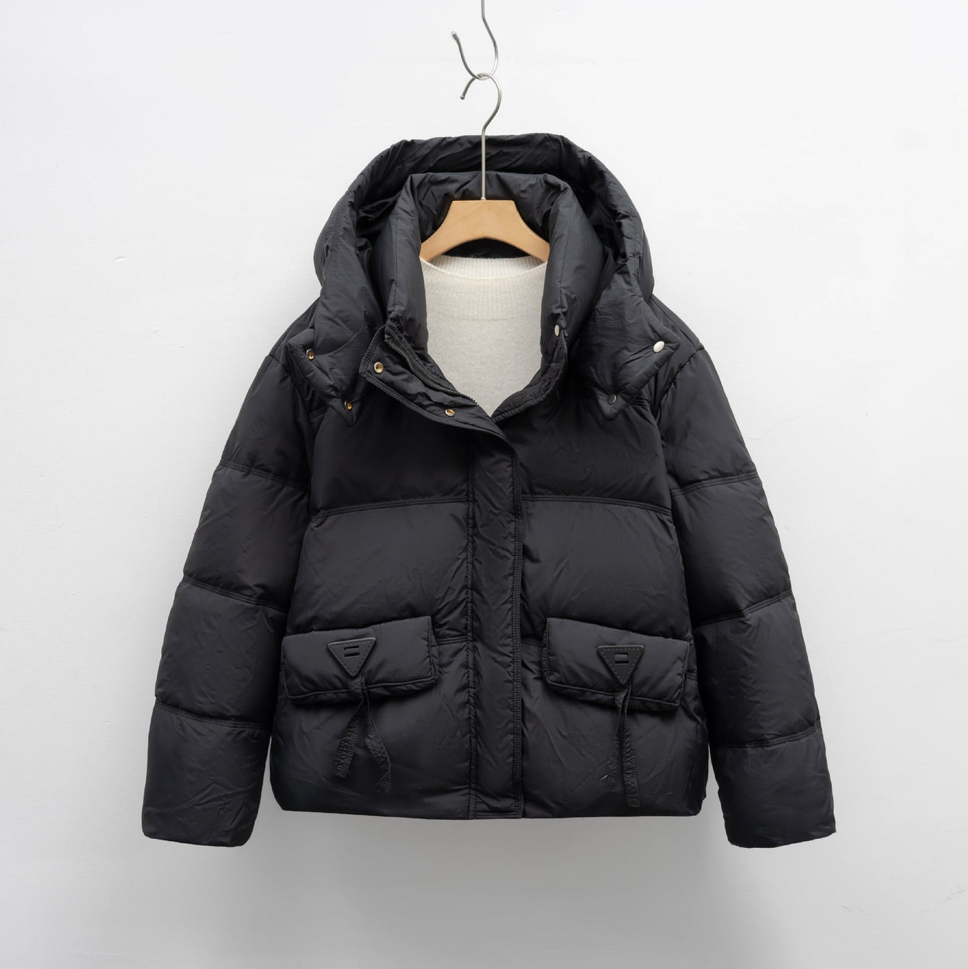 Damen Isolierte Steppjacke mit praktischen Taschen und Kapuze Heidi-Mode