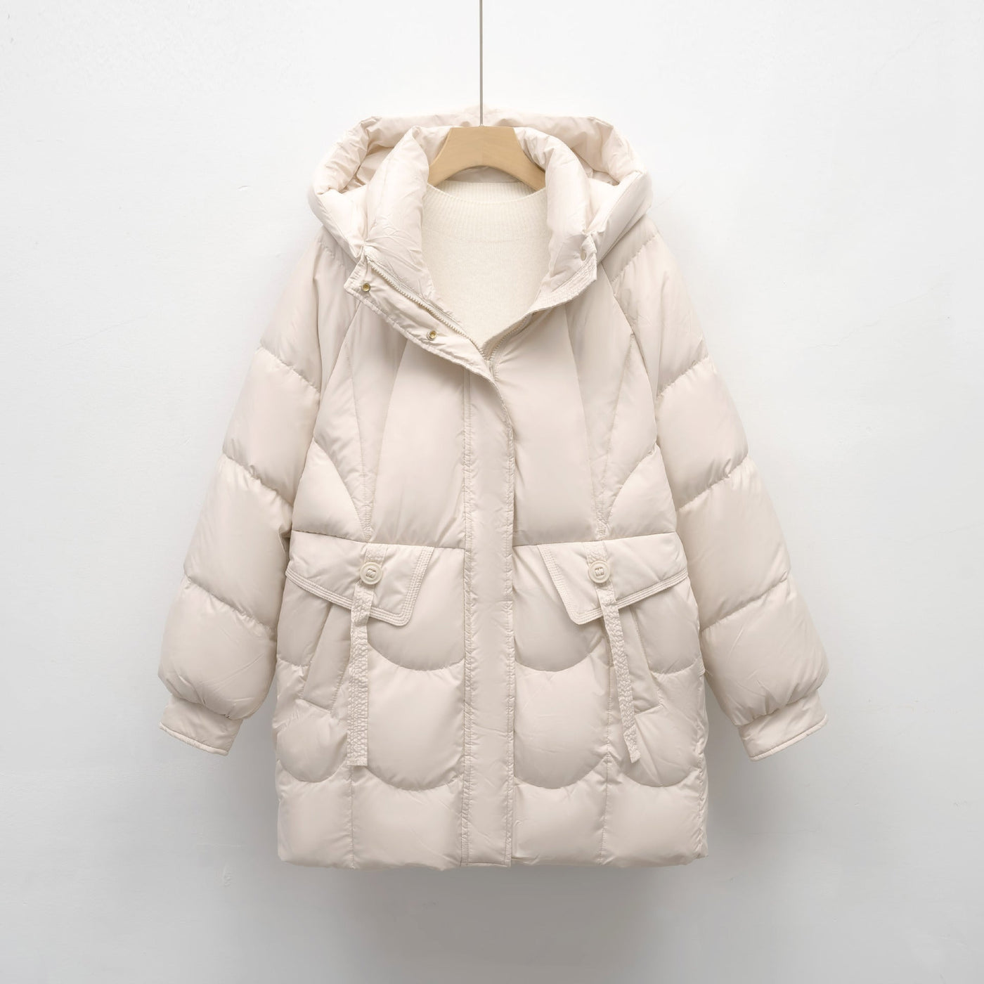 Damen bequeme Steppjacke mit Kapuze Heidi-Mode