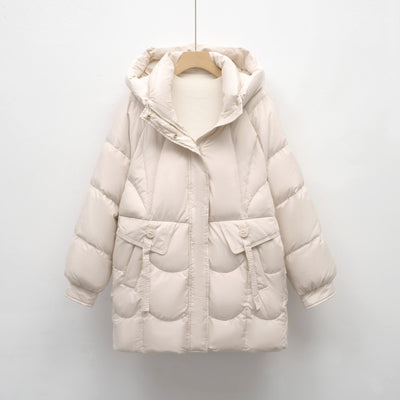 Damen bequeme Steppjacke mit Kapuze Heidi-Mode