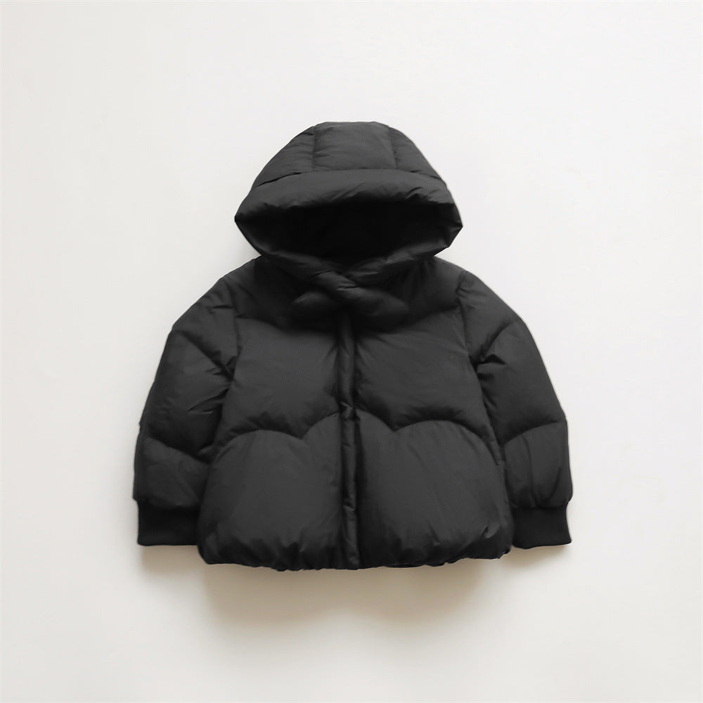 Damen Voluminöse Steppjacke mit Kapuze und hohem Kragen Heidi-Mode