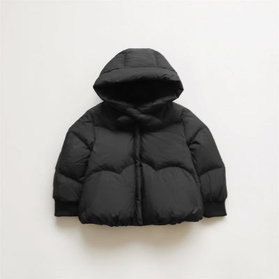 Damen Voluminöse Steppjacke mit Kapuze und hohem Kragen Heidi-Mode