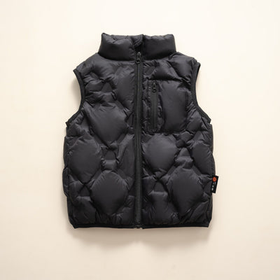 Damen Leichte gesteppte Weste mit hohem Kragen Heidi-Mode