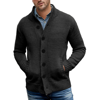 Herren Strickjacke mit modernem Design und praktischen Taschen Heidi-Mode