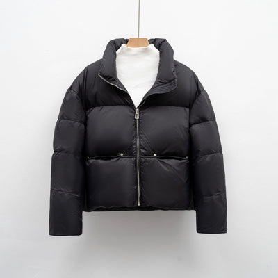 Damen hochwertige Steppjacke mit kurzem Schnitt Heidi-Mode