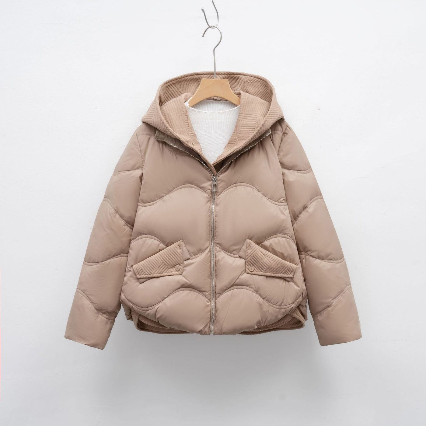 Damen Daunenjacke mit verstellbarem Kragen Heidi-Mode