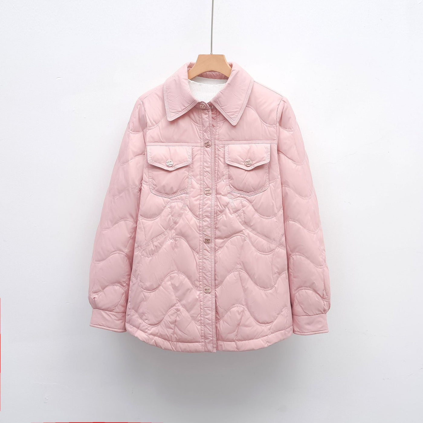 Damen gesteppte Outdoor-Jacke mit Taschen und bequemer Passform Heidi-Mode