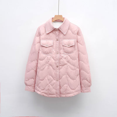 Damen gesteppte Outdoor-Jacke mit Taschen und bequemer Passform Heidi-Mode