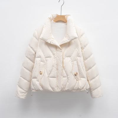 Damen gesteppte Winterjacke mit hochschließendem Kragen Heidi-Mode