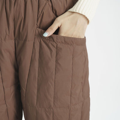 Damen gefütterte Freizeithose mit elastischem Bund und Taschen Heidi-Mode