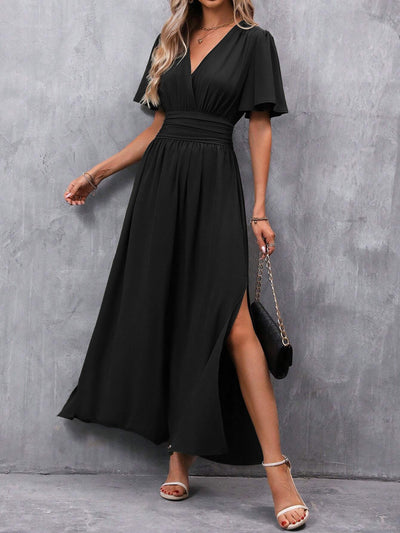 Damen Maxi Wickelkleid Mit Boho Design Und Sommerstil