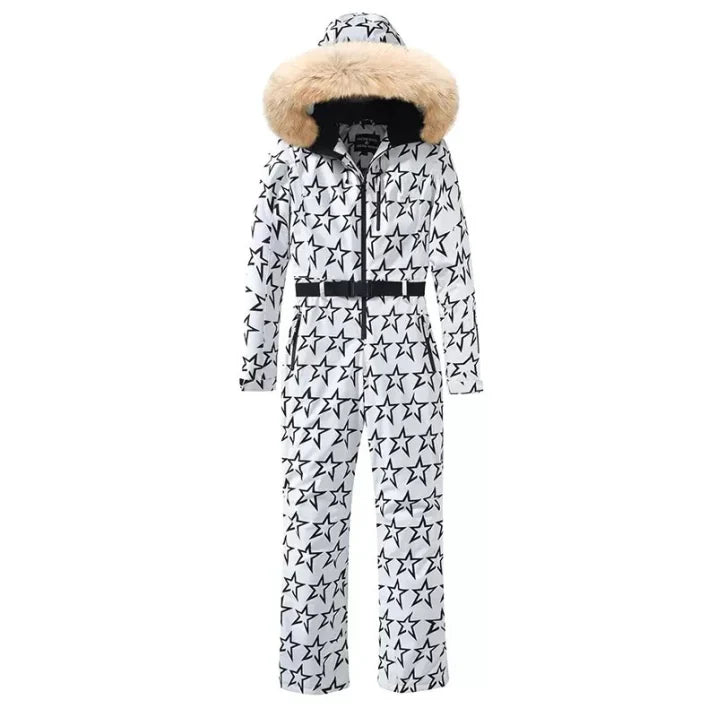 Einteiliger Skianzug für Damen | Wintersportbekleidung