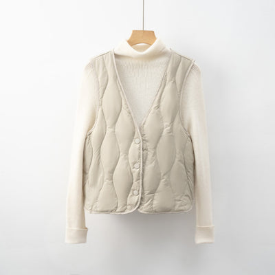 Damen gesteppte Weste mit praktischen Taschen und modernem Schnitt Heidi-Mode