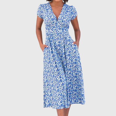 Noemi | Kleid mit Blumendetail