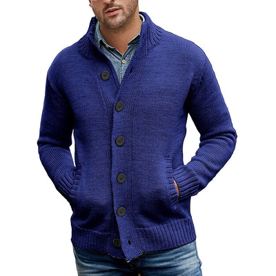 Herren Strickjacke mit modernem Design und praktischen Taschen Heidi-Mode