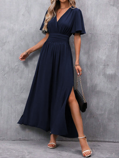 Damen Maxi Wickelkleid Mit Boho Design Und Sommerstil