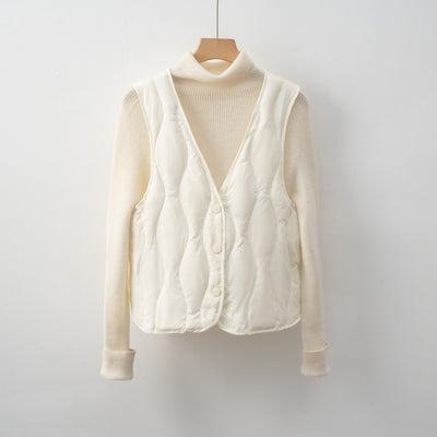 Damen gesteppte Weste mit praktischen Taschen und modernem Schnitt Heidi-Mode