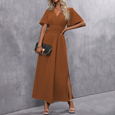 Damen Maxi Wickelkleid Mit Boho Design Und Sommerstil
