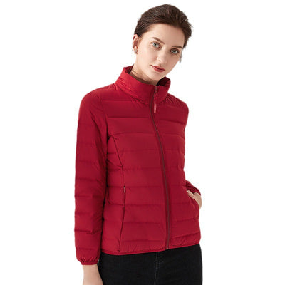 Damen Isolierte Steppjacke mit hohem Kragen und elastischen Bündchen Heidi-Mode