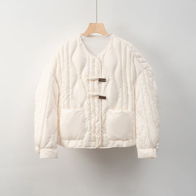 Damen Steppjacke mit praktischem Knopfverschluss und gemütlichen Taschen Heidi-Mode