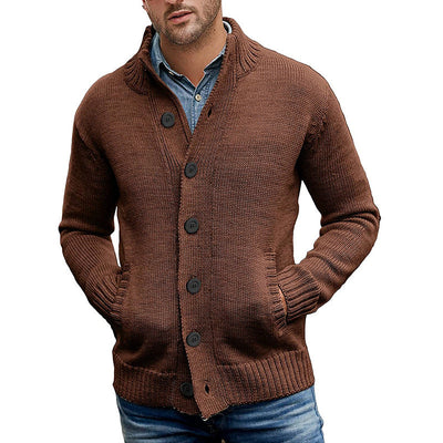 Herren Strickjacke mit modernem Design und praktischen Taschen Heidi-Mode