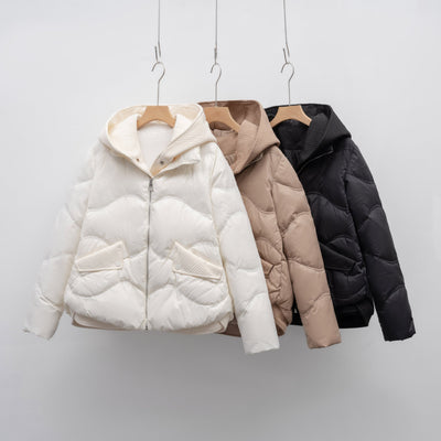 Damen Daunenjacke mit verstellbarem Kragen Heidi-Mode