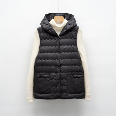 Damen Steppweste mit Kapuze Heidi-Mode