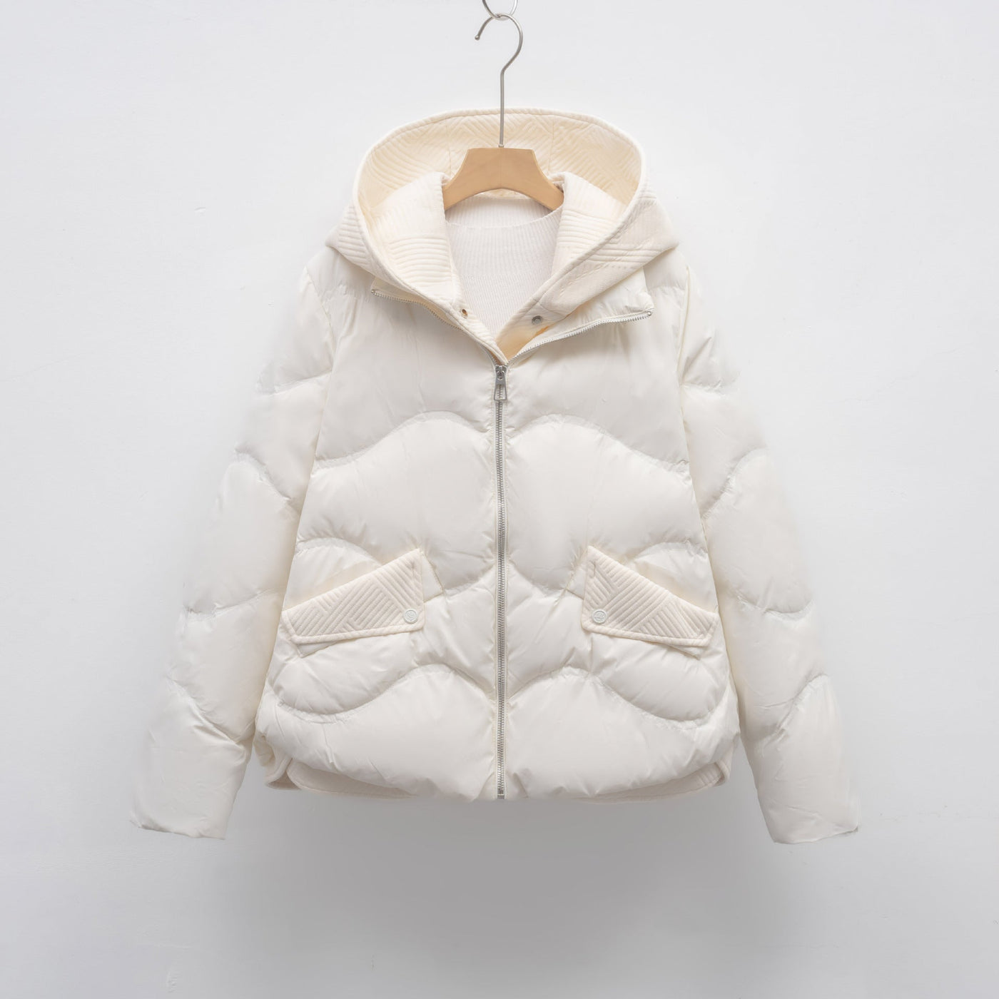 Damen Daunenjacke mit verstellbarem Kragen Heidi-Mode