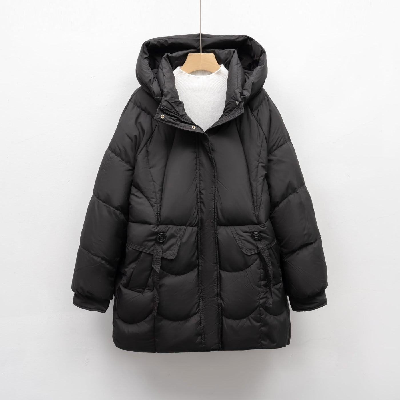 Damen bequeme Steppjacke mit Kapuze Heidi-Mode