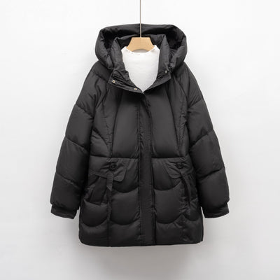 Damen bequeme Steppjacke mit Kapuze Heidi-Mode