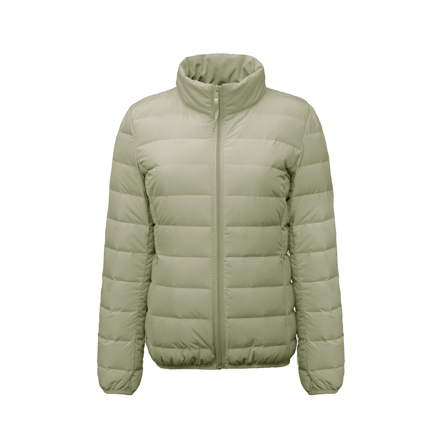 Damen Isolierte Steppjacke mit hohem Kragen und elastischen Bündchen Heidi-Mode