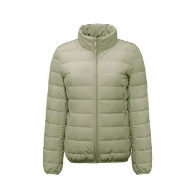 Damen Isolierte Steppjacke mit hohem Kragen und elastischen Bündchen Heidi-Mode