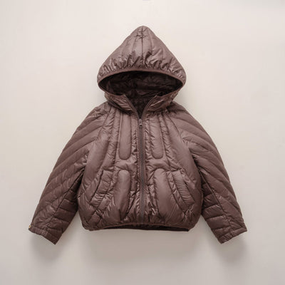 Damen gesteppte Jacke mit Kapuze und trendigem Design Heidi-Mode