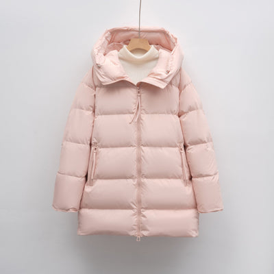 Damen modische Winterjacke im Oversized-Stil mit Kapuze Heidi-Mode