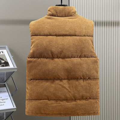 Elliot | Herren Cord Steppweste mit Stehkragen & Warmfutter, Gepolstert und Stilvoll