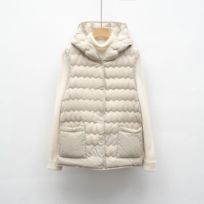 Damen Steppweste mit Kapuze Heidi-Mode