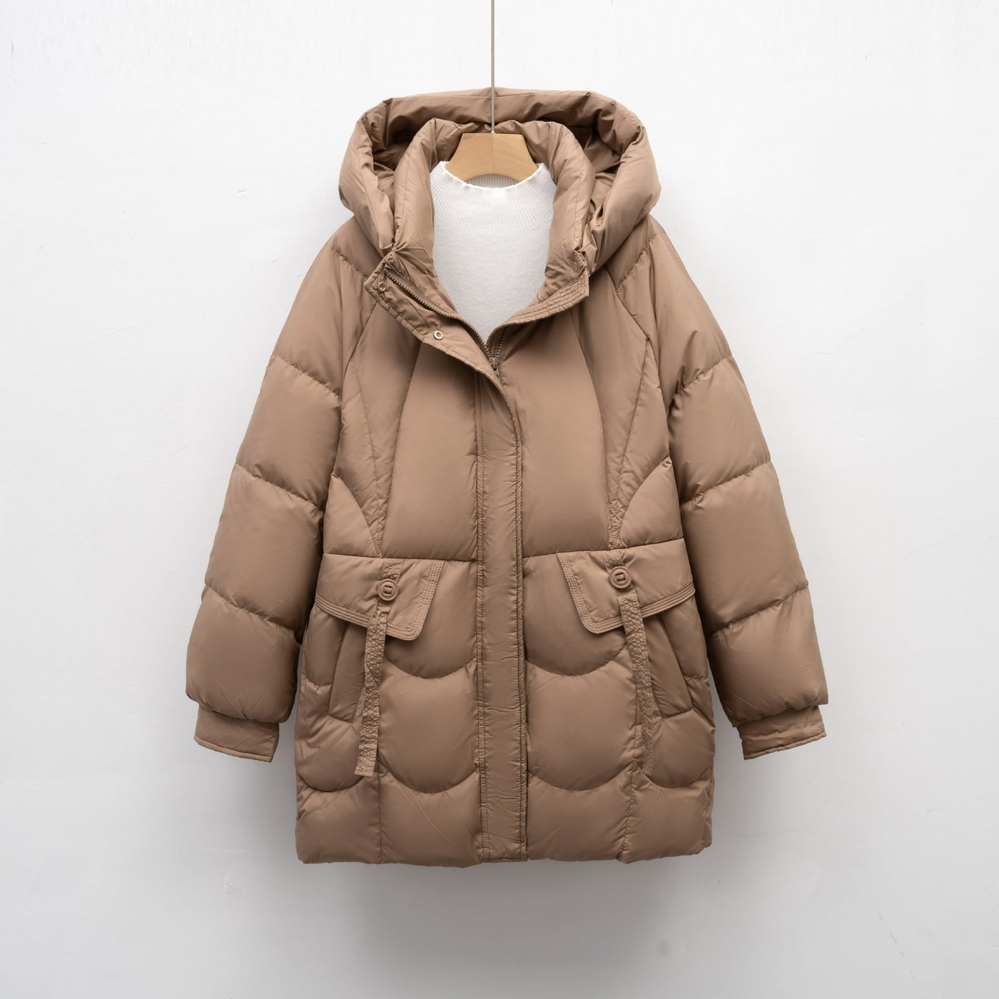 Damen bequeme Steppjacke mit Kapuze Heidi-Mode