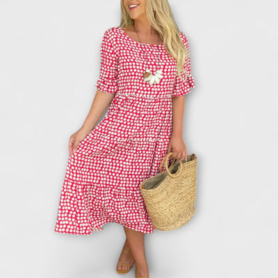 Blythea – Lässiges, gestuftes Midi-Kleid