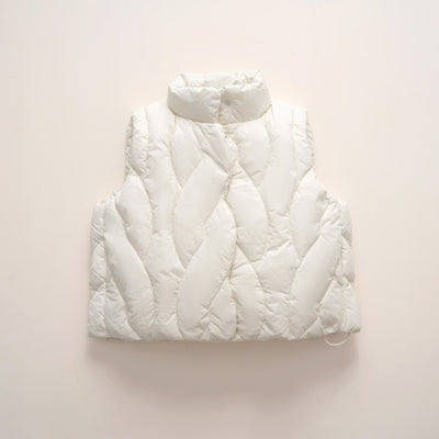 Damen stylische Steppweste mit hohem Kragen und modernem Design Heidi-Mode