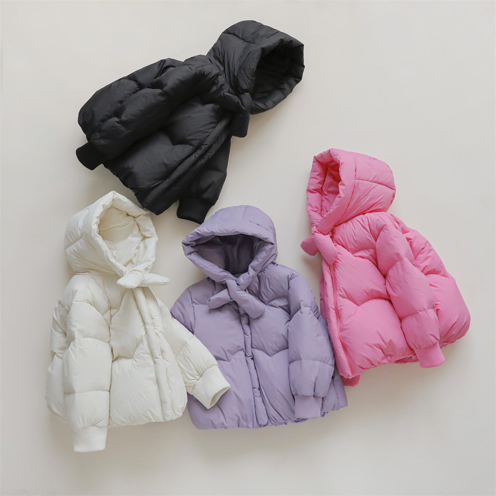 Damen Voluminöse Steppjacke mit Kapuze und hohem Kragen Heidi-Mode