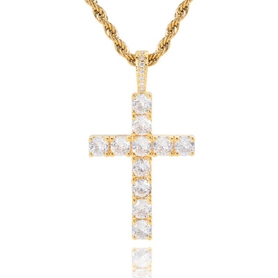 Faith™ | Gold Moissanite Kreuzanhänger