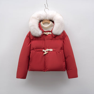 Damen modische Winterjacke mit Kunstfellkragen Heidi-Mode