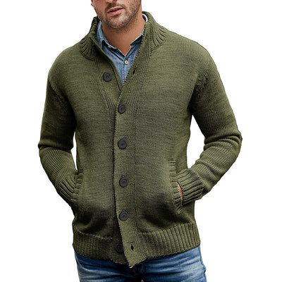 Herren Strickjacke mit modernem Design und praktischen Taschen Heidi-Mode