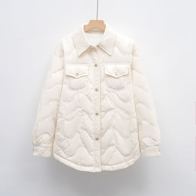 Damen gesteppte Outdoor-Jacke mit Taschen und bequemer Passform Heidi-Mode