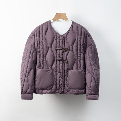 Damen Steppjacke mit praktischem Knopfverschluss und gemütlichen Taschen Heidi-Mode