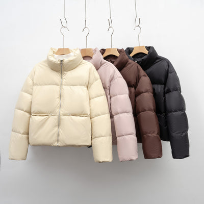 Damen hochwertige Steppjacke mit kurzem Schnitt Heidi-Mode