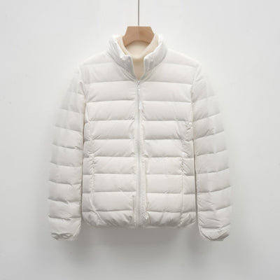 Damen Isolierte Steppjacke mit hohem Kragen und elastischen Bündchen Heidi-Mode