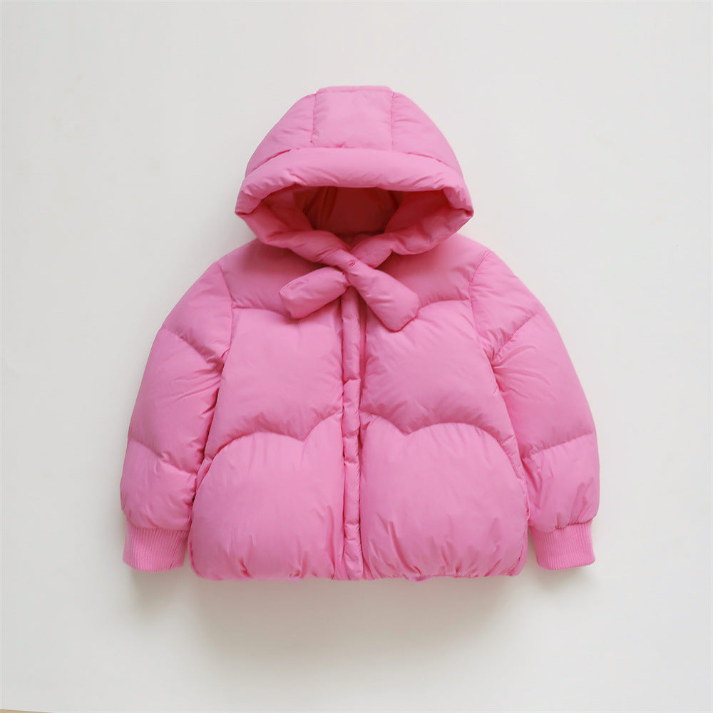 Damen Voluminöse Steppjacke mit Kapuze und hohem Kragen Heidi-Mode