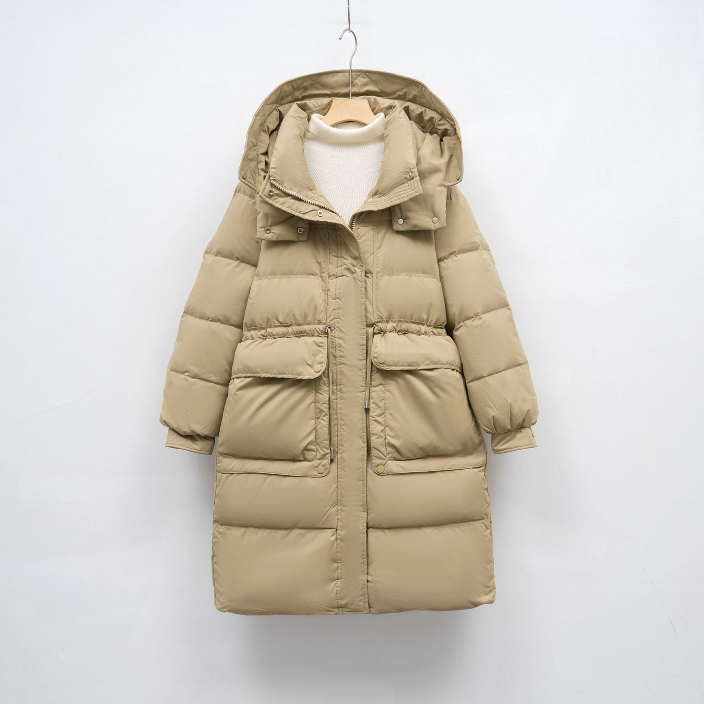 Damen isolierte Winterjacke mit verstellbarem Bund Heidi-Mode